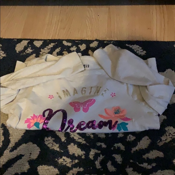 Tan Crazy 8 girl 7/8 shirt sparkly - Picture 4 of 4